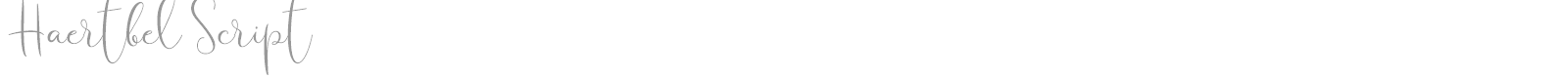 Haertbel Script font preview